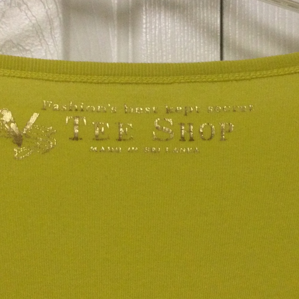 Vintage Victoria Secret T-Shirt Top Chartreuse Color - Picture 3 of 5